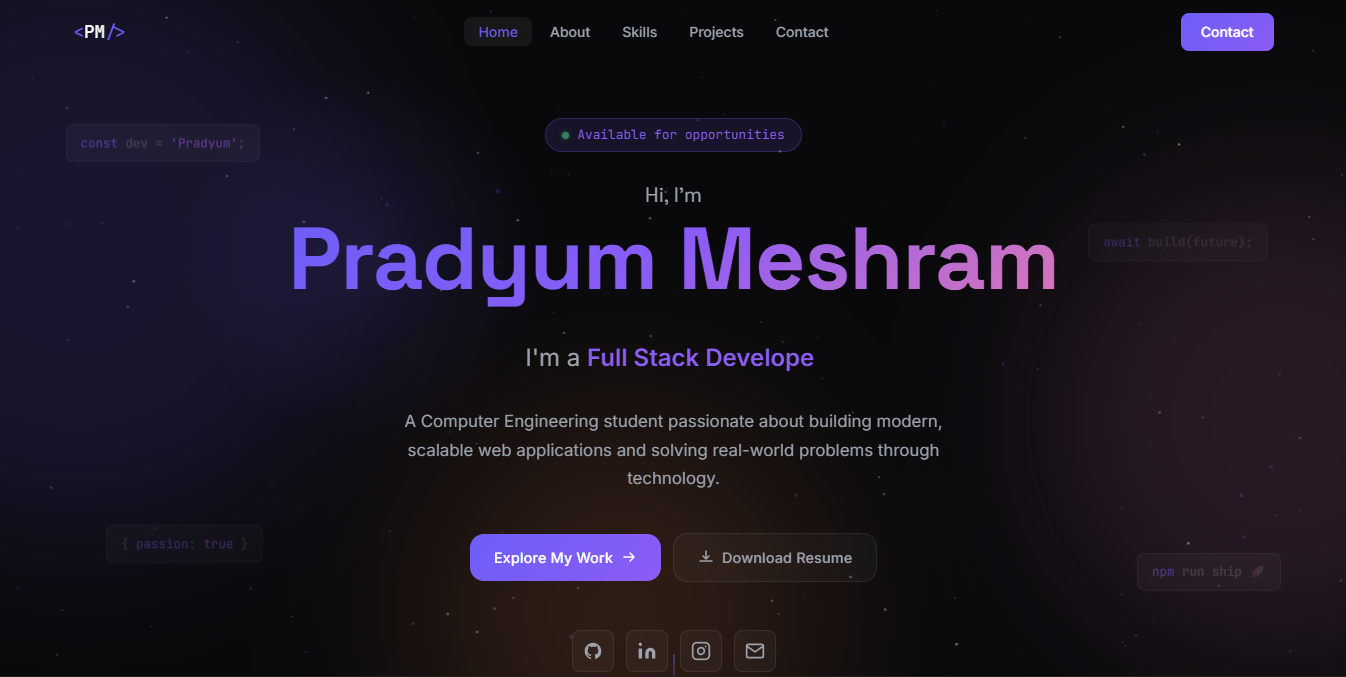 Portfolio project preview